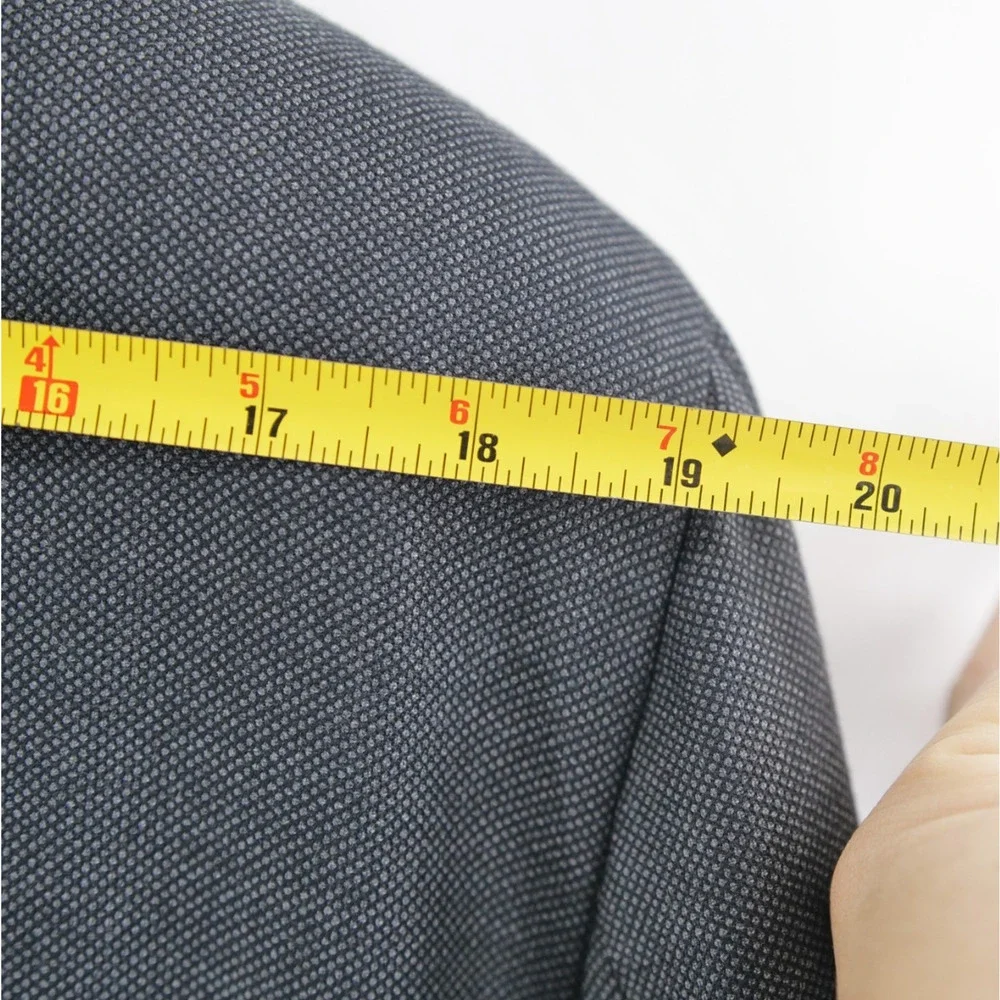 Suit Supply 46 Sienna ticket pocket Vitale Barberis Wool Super 130s Blazer Gray